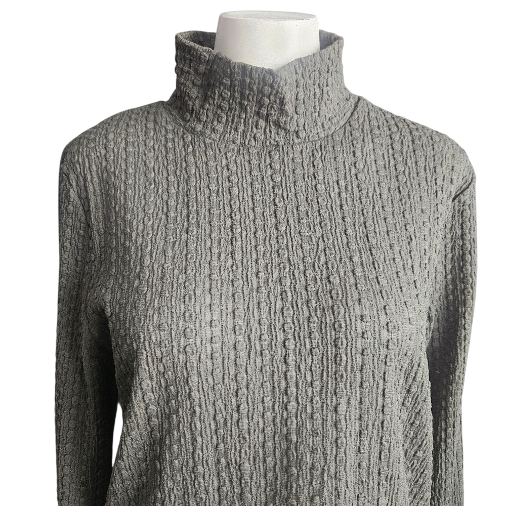 Anthropologie Maeve Women's Green Ribbed Knit Sleeve‎ Mock Neck Top Size XL NWT - Picture 2 of 9